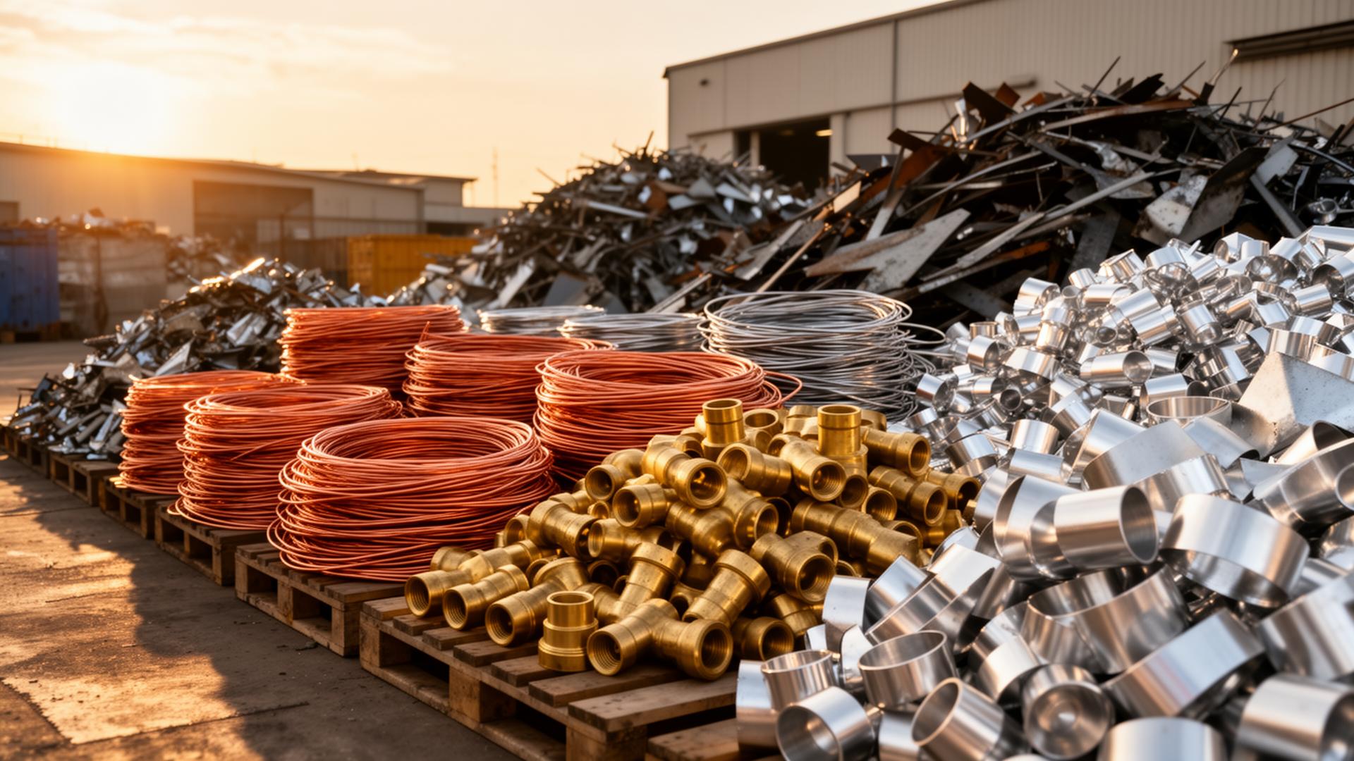 Schroothandel met diverse metalen